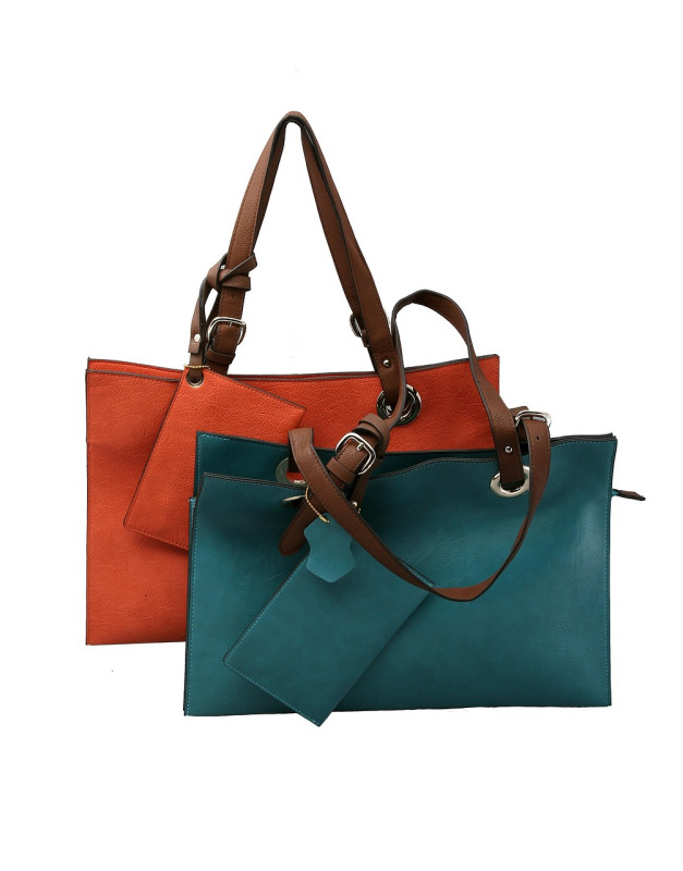 Kožená shopper taška